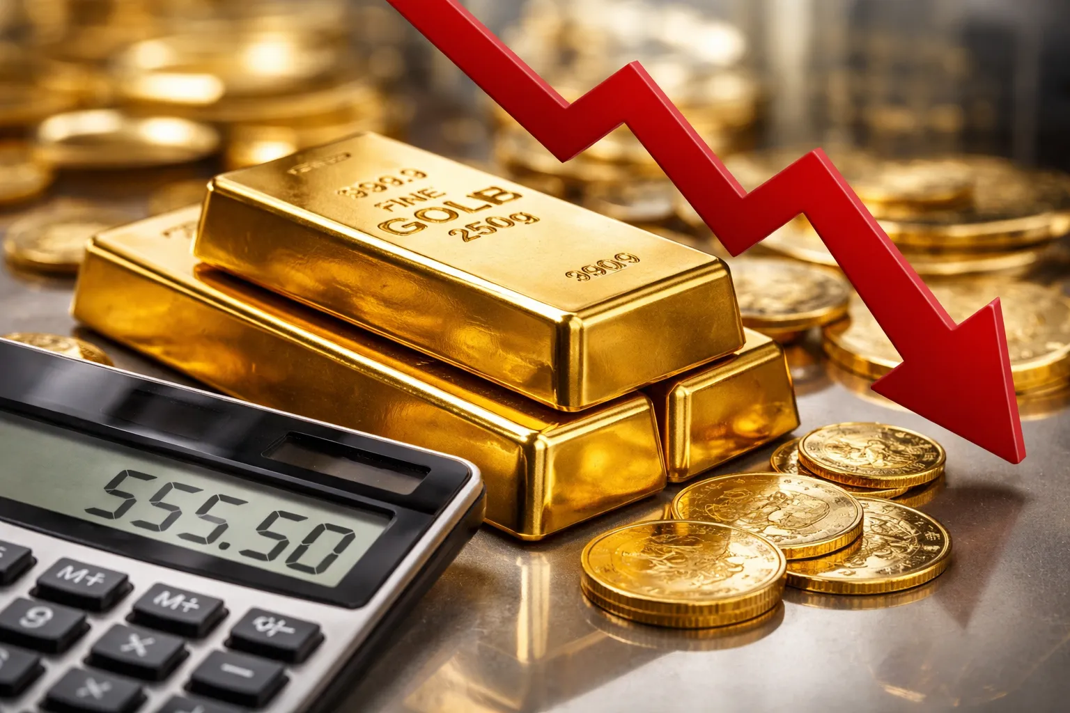أسعار الذهب في الإمارات تتراجع اليوم الخميس وعيار 21 يصل إلى 555.50 درهم
